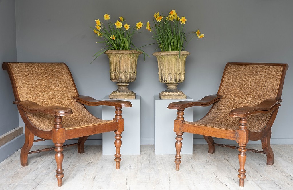 Java Plantation Chair Pair of antique Plantation Chairs - DGA by Tina Bird