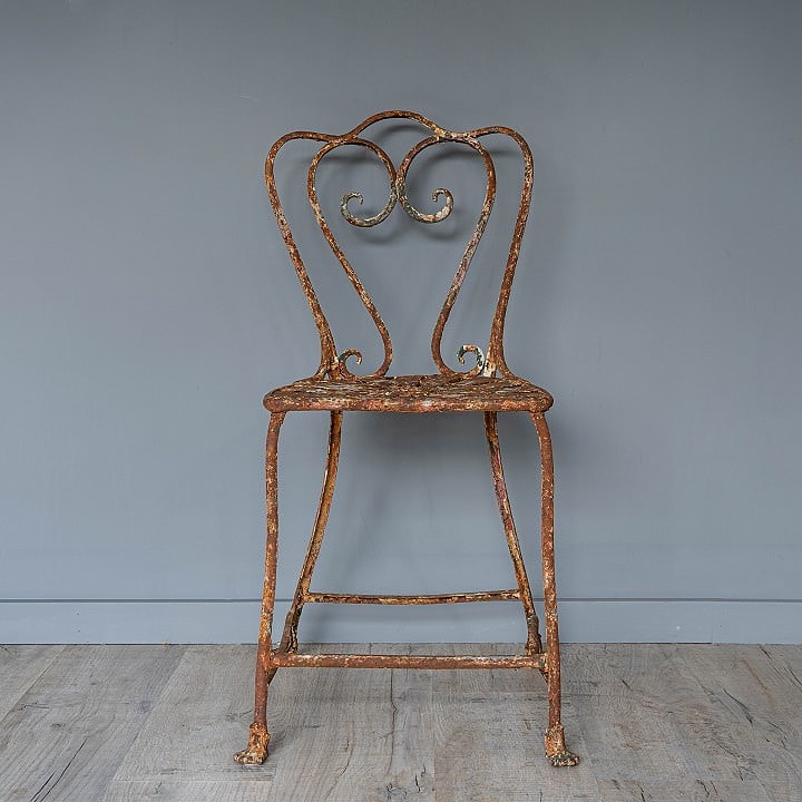 Single Arras antique garden chair