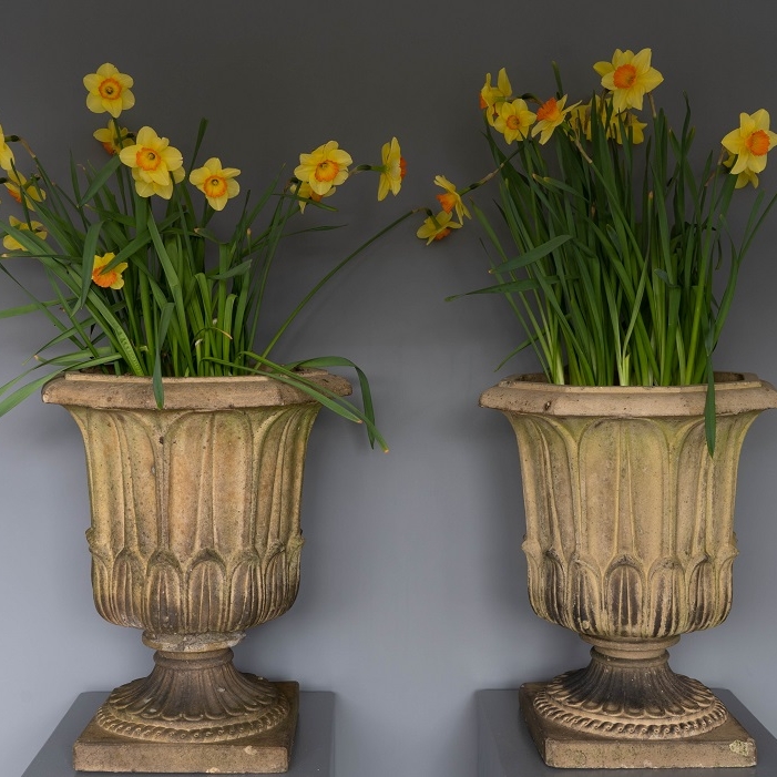 a pair of Doulton Garden Urns