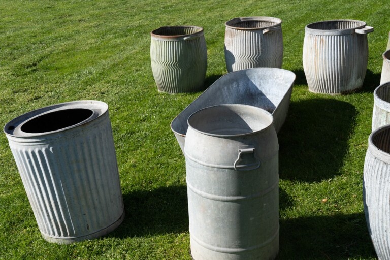 Galvanised Victorian Dolly Tubs DGA by Tina Bird
