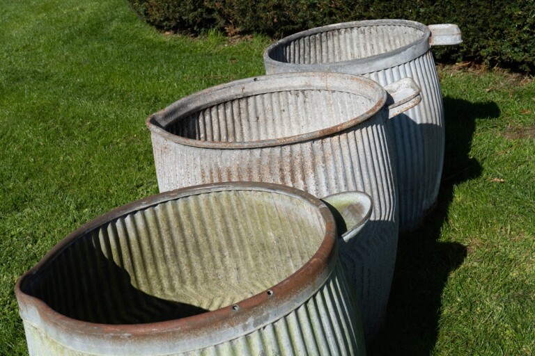 Galvanised Victorian Dolly Tubs DGA by Tina Bird
