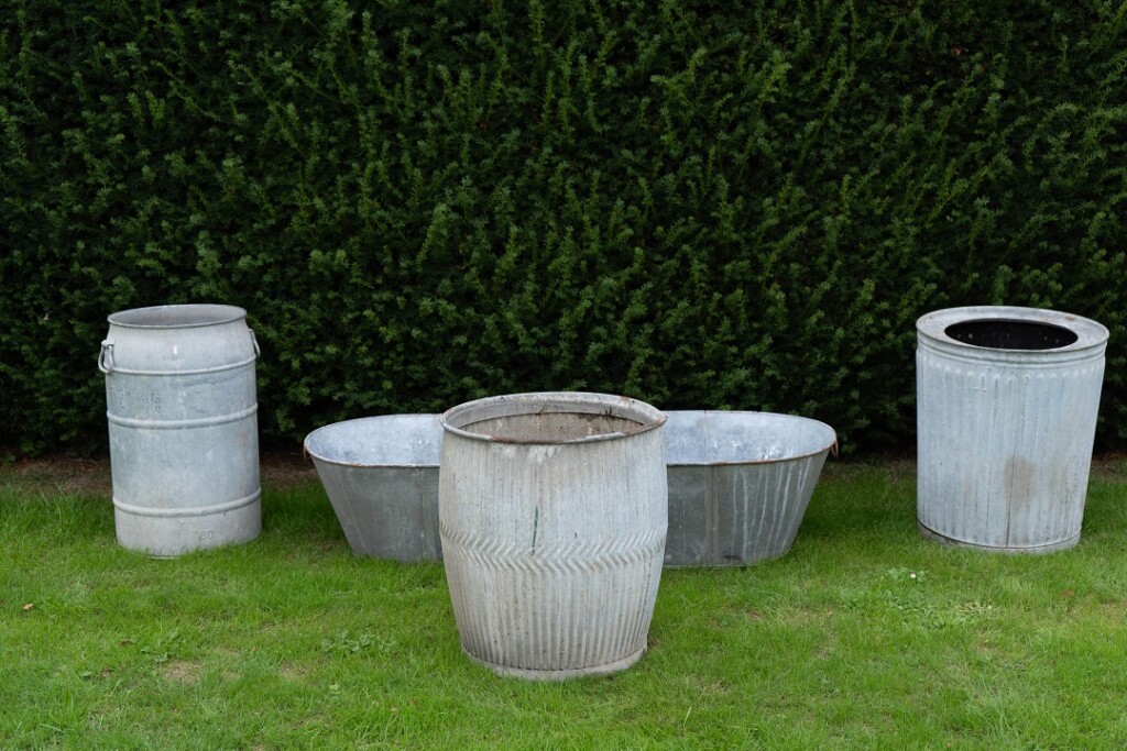 Galvanised Victorian Dolly Tubs DGA by Tina Bird