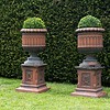 a Pair of Scottish antique garden planters