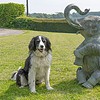 a large antique bronze garden statue and fountain for sale