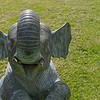 bronze garden centrepiece elephant