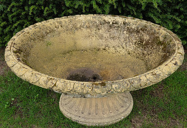 decorative garden terracotta style large oval garden planter