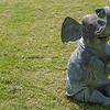 sitting upright elephant for the garden