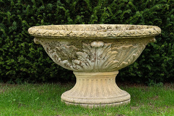 terracotta look to large vintage garden planter