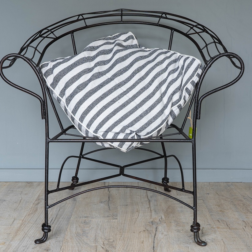 unusual garden seat made from wrought iron for sale