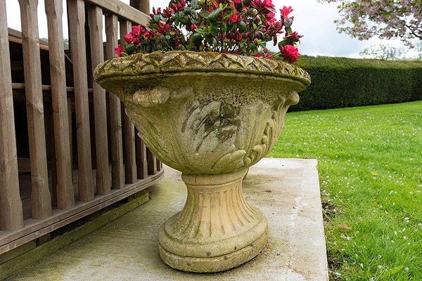 very large antique oval planter for sale