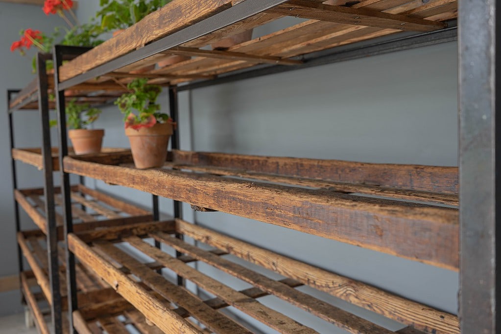 Retro Rack Furniture Pair of Vintage Racks on wheels - DGA by Tina Bird