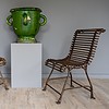 A pair of Arras Garden Wrought Iron Antique chairs