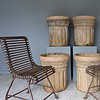 pair of antique garden or conservatory dining chairs