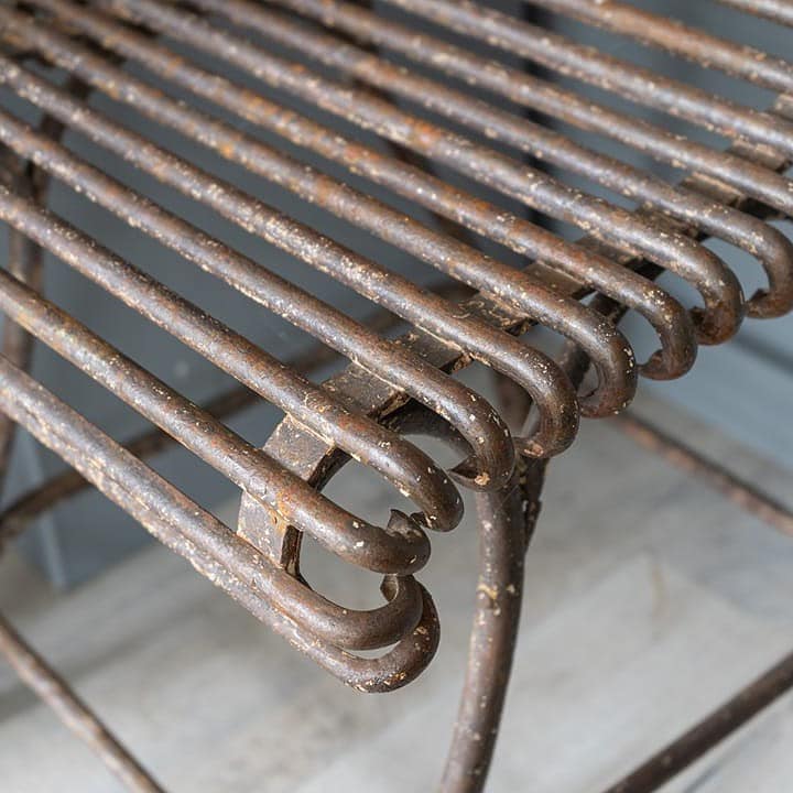 sturdy antique garden or conservatory chairs from France