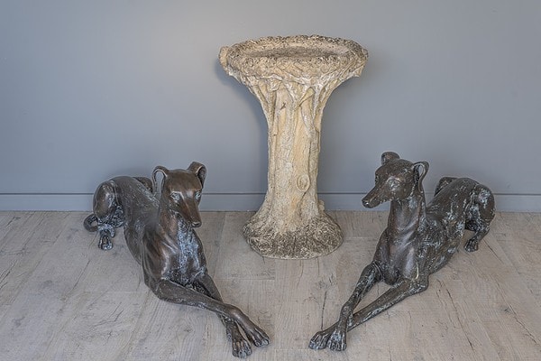 decorative antique stone bird bath