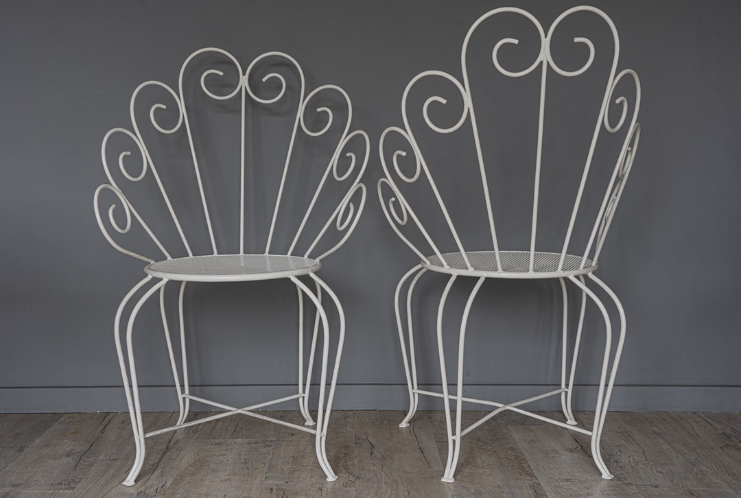 decorative vintage garden chairs for sale