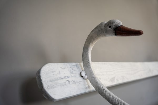 French Swan garden bench