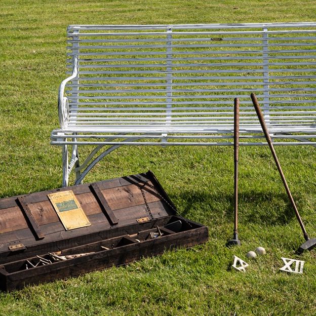 antique Arras garden bench