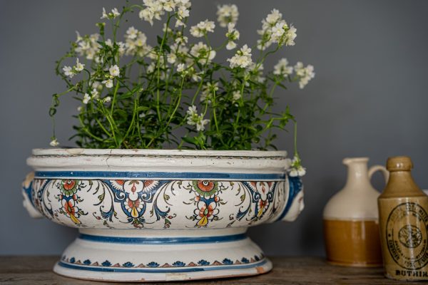 antique Rouen pot