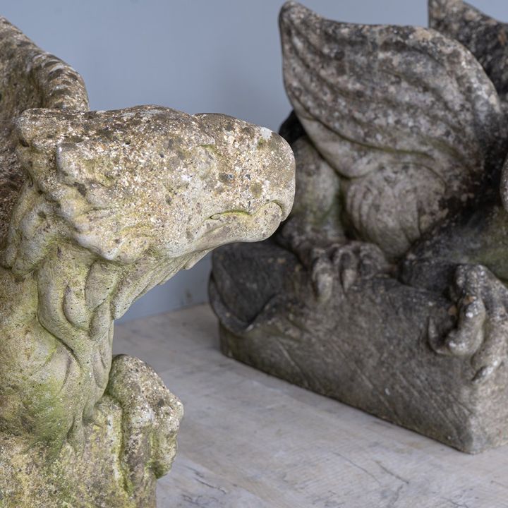 antique garden statue gargoyles