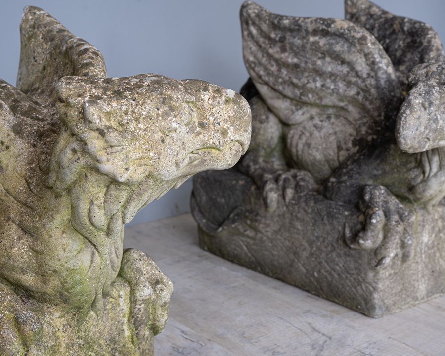 antique garden statue gargoyles
