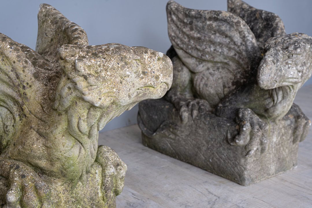 antique garden statue gargoyles