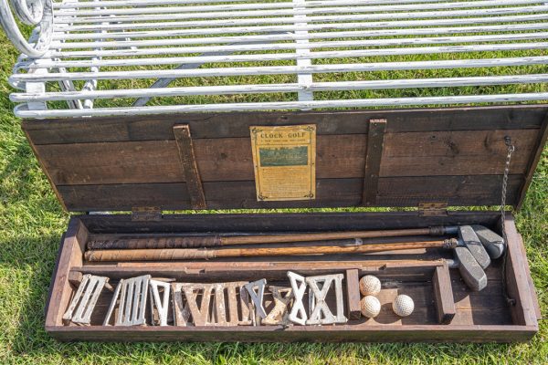 antique golf set for the home