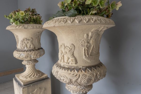 C Buick and Sons antique garden urn