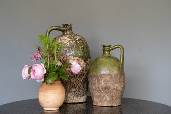 decorative antique French pottery