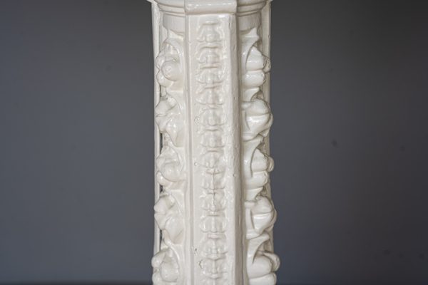 white restored antique interior table for sale