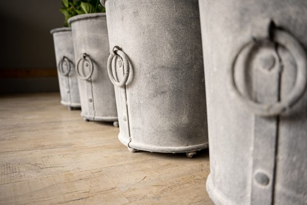 deep garden galvanised planters for sale