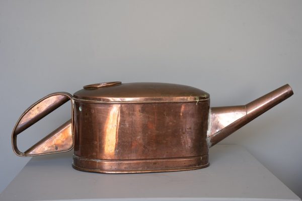 an antique copper arrosoir watering can from France
