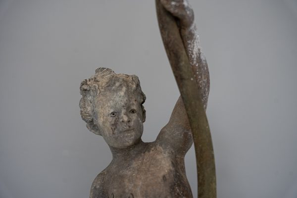 antique lead fountain for the garden