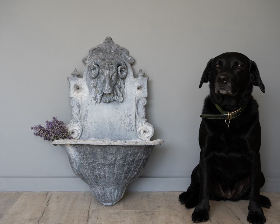decorative garden antique lead wall fountain