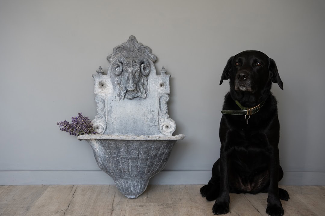 decorative garden antique lead wall fountain