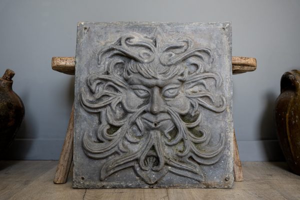 garden antique lead mask fountain