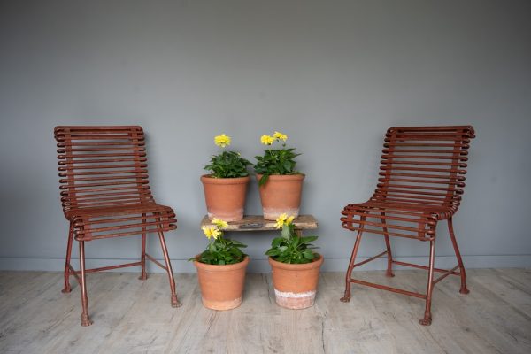 set of two garden dining chairs from Arras France