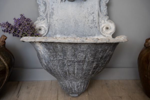 small lead garden wall fountain