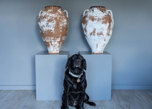 white terracotta antique style terracotta pots