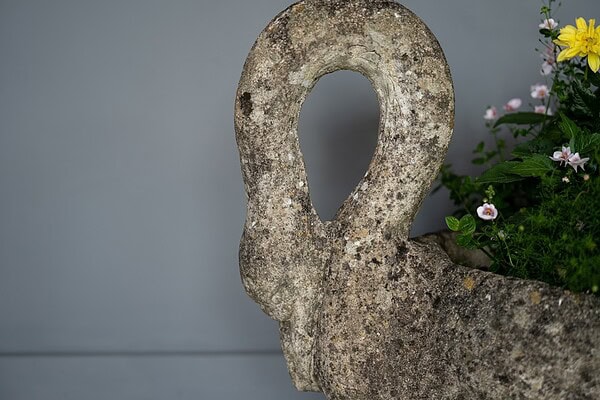 antique garden French swan planter