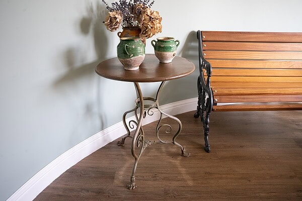 antique iron bistro table for sale