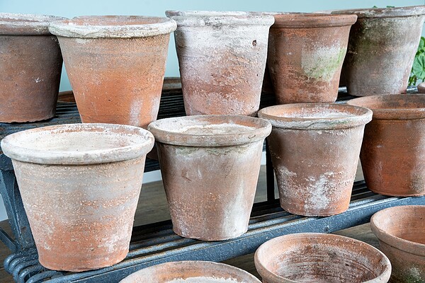 large antique garden pots