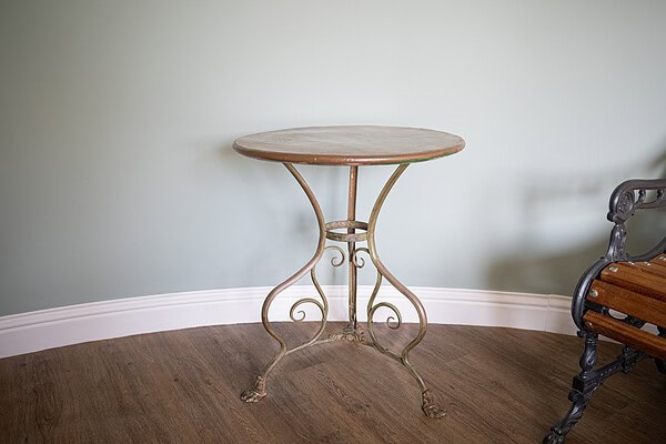 Elaborate Antique Arras Bistro Table - Image 9