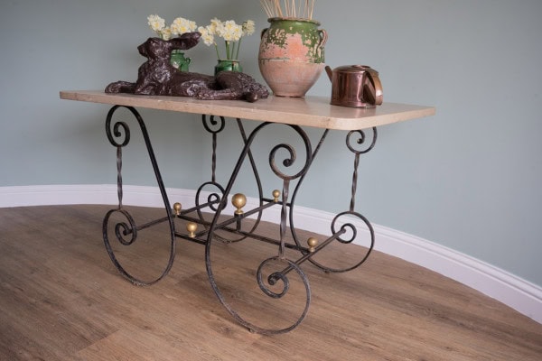 a French antique patisserie table