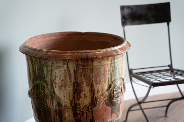 a large antique vase or pot from France