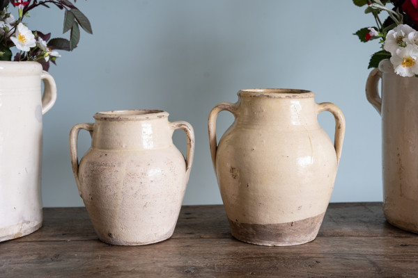 a pair of Italian antique vases with Tree of Life design