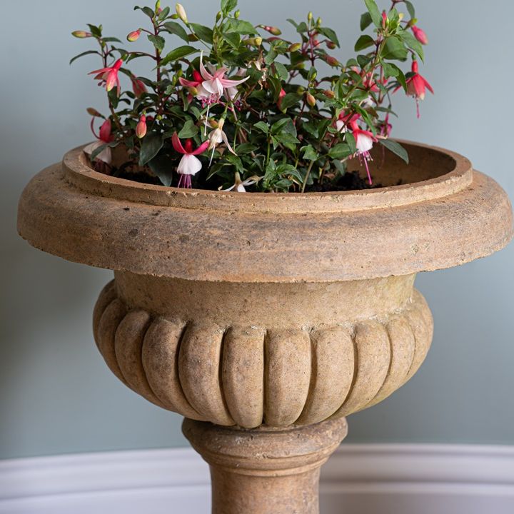 an antique garden urn for sale