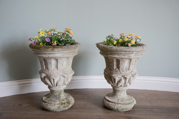 decorative garden pair of urns