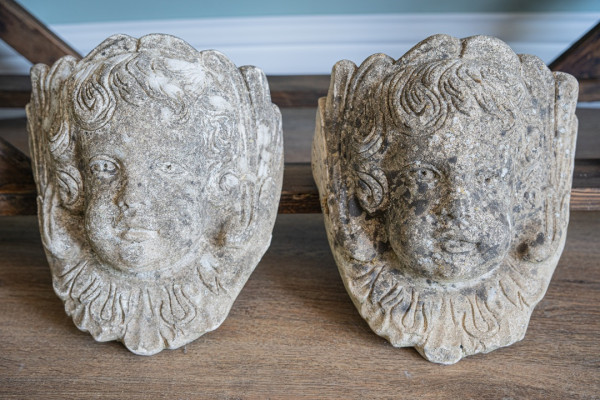 Small garden cherub wall pocket planters - Image 4