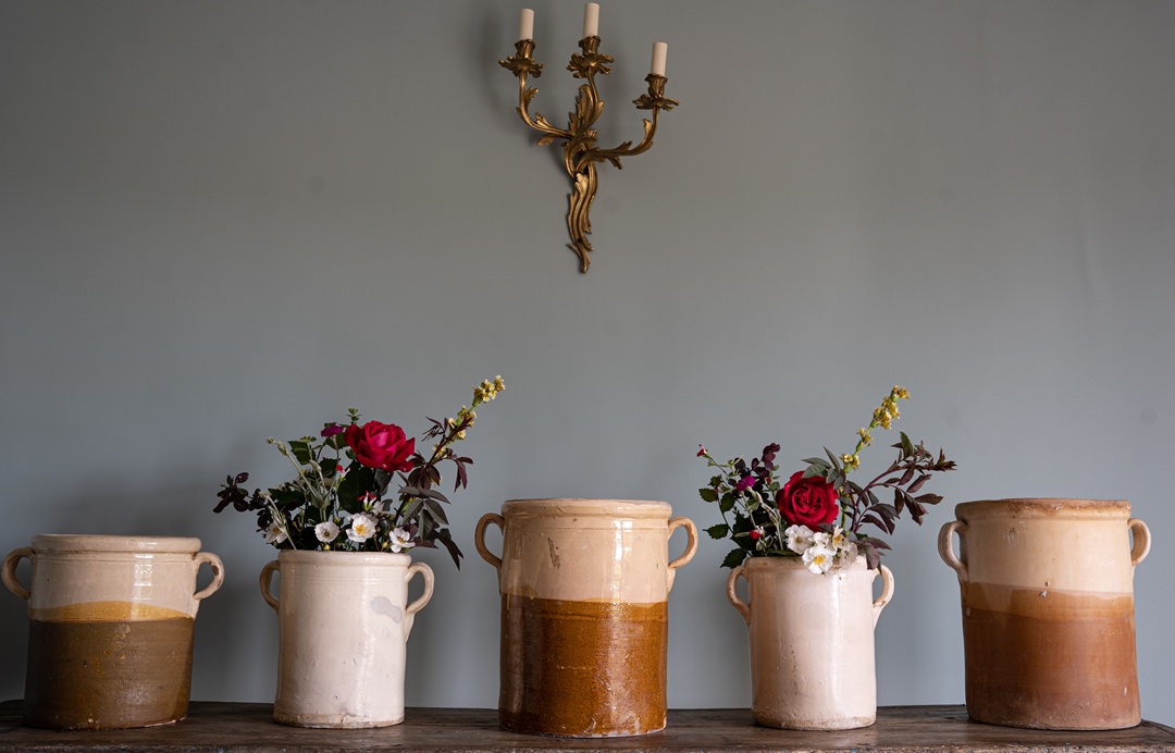 two tone antique decorative pots for sale